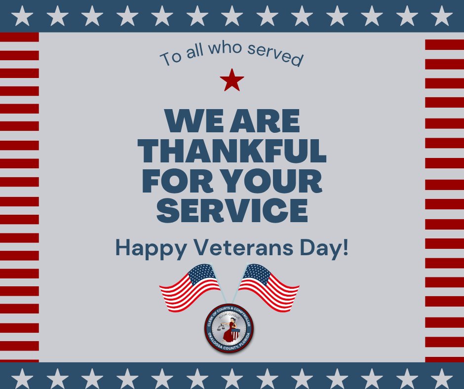 Today, we recognize and honor the brave men and women of the armed forces for their service to our country.

Thank you, Veterans!