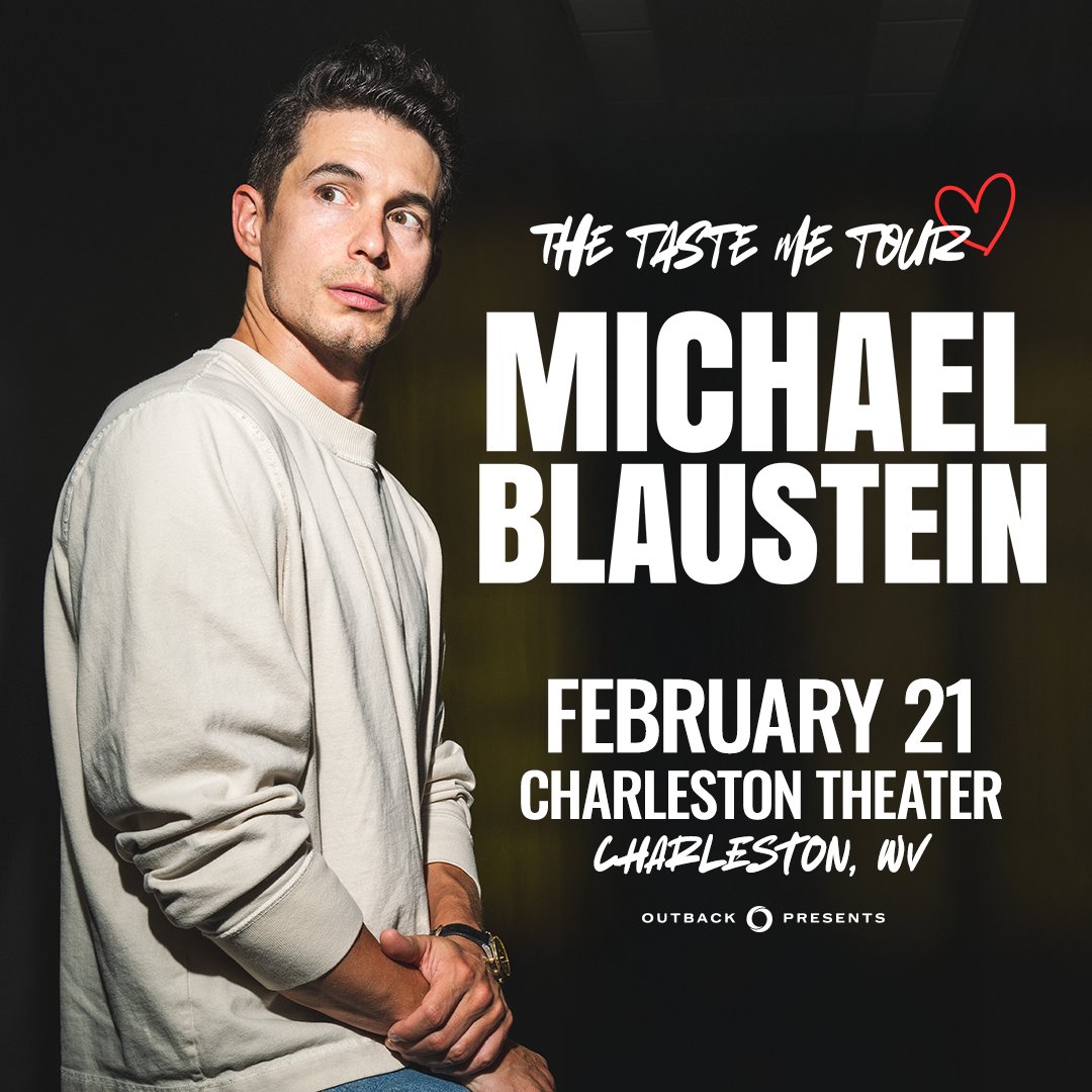 chaswvccc's tweet image. Just Announced ❣️Comedian Michael Blaustein is bringing &quot;The Taste of Me Tour&quot; to the Charleston Theater on February 21 🎟️ Tickets go on sale this Friday at 10 AM @blaucomedy