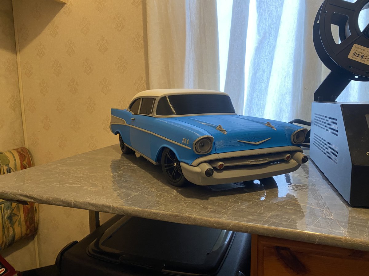 🤯Awesome Make shared by Erportu from
<a href="/Cults3D/">Cults.</a> 

🚗 RC 1/10 Bel Air 57
🚦 cults3d.com/en/3d-printing…

❓ Download 3D printing model:
👉 cults3d.com/:1633056
💡 Designed by <a href="/Car_Print_3D/">Car Print RC</a> 

#BambuLab #3dmodel #makecults3d #CarPrint3D #3dprinting #3dprinter