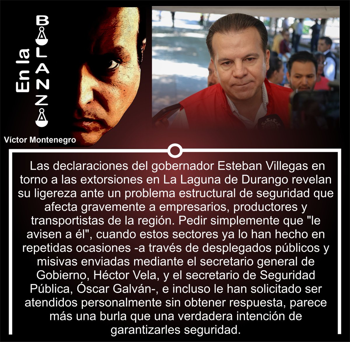 Ahora resulta que no sabía, cuando él mismo marco distancia diciendo a empresarios que no tenía tiempo de atenderlos. Puro desdén hacia una región que exige soluciones y no declaraciones populistas disfrazadas de valentía. #EnLaBalanza #Contrapesos #Durango #ComarcaLagunera