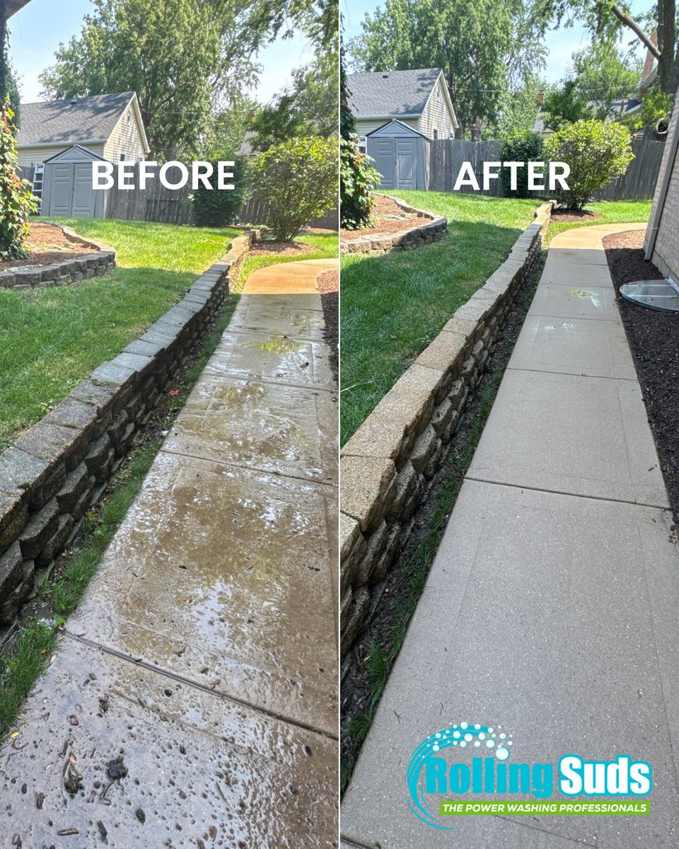 rollingsudsne's tweet image. Same place, just way cleaner 😍 #PowerWashingMagic #BeforeAndAfter