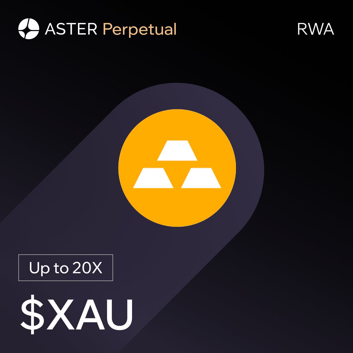 Aster_DEX's tweet image. 🟡 Hello, gold.

$XAU is now live on Aster Perpetual with up to 20x leverage.

Trade now to enjoy a 1.2x symbol boost until 23:59 UTC 14 Nov.

⛏️asterdex.com/en/futures/v1/…