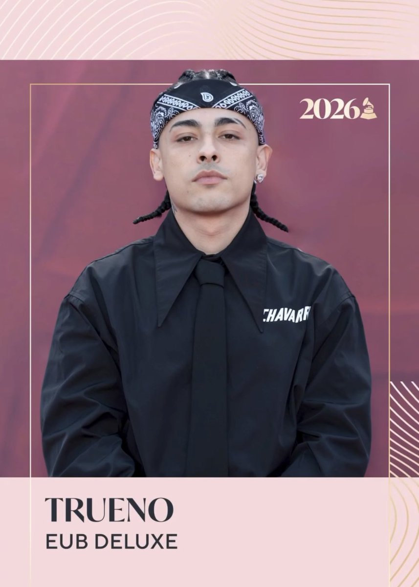 Trueno recibe su primera nominación a los #GRAMMYs  en la categoría “Best Música Urbana Album”