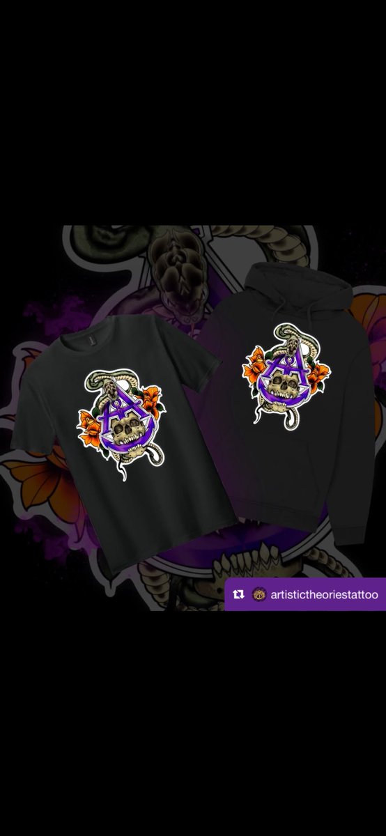 ATtattoos's tweet photo. Yea, so it’s been a while since I’ve done shirts or hoodies. I wanted to I deliver something new and something custom to celebrate my new studio! Pick a shirt. Pick a hoodie. Pick both. DM or 630-632-9354 to pre-order yours now. #ArtisticTheories #Tattoo #SlapOne @slaprox https://t.co/AnZOw0tRyh