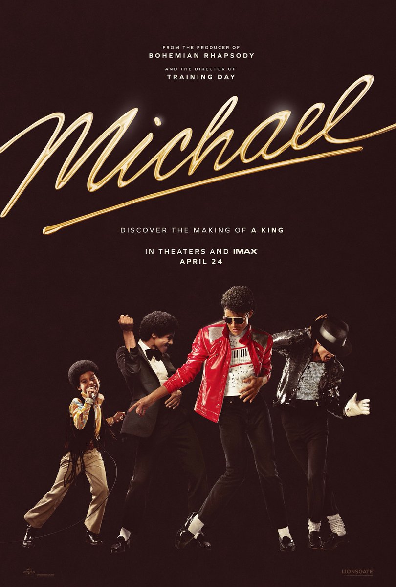 MJJProjects's tweet image. Poster by Lionsgate              x       Poster made by me
#MichaelMovie