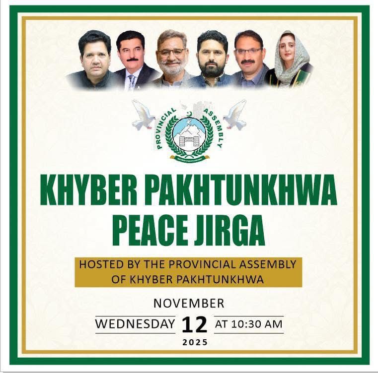PTIHazara's tweet photo. صوبے کی تاریخ میں پہلی بار امن و امان کے حوالے سے صوبائی اسمبلی میں“امن جرگہ”کا انعقاد کیا جا رہا ہےیہ تاریخی موقع ہوگا جہاں تمام سیاسی جماعتوں کے صوبائی و مرکزی قائدین ایک ہی صف میں، ایک ہی مقصد کیلئے اکٹھے ہوں گے
#KPAssemblyUpdates 
#ReleaseShahbazBhatti https://t.co/SSQ1cyTFsL