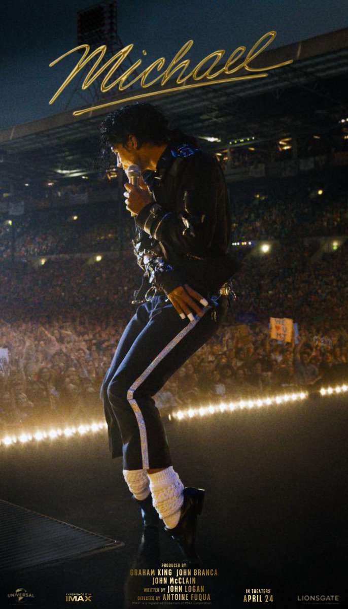 MJJProjects's tweet image. Poster by Lionsgate              x       Poster made by me
#MichaelMovie