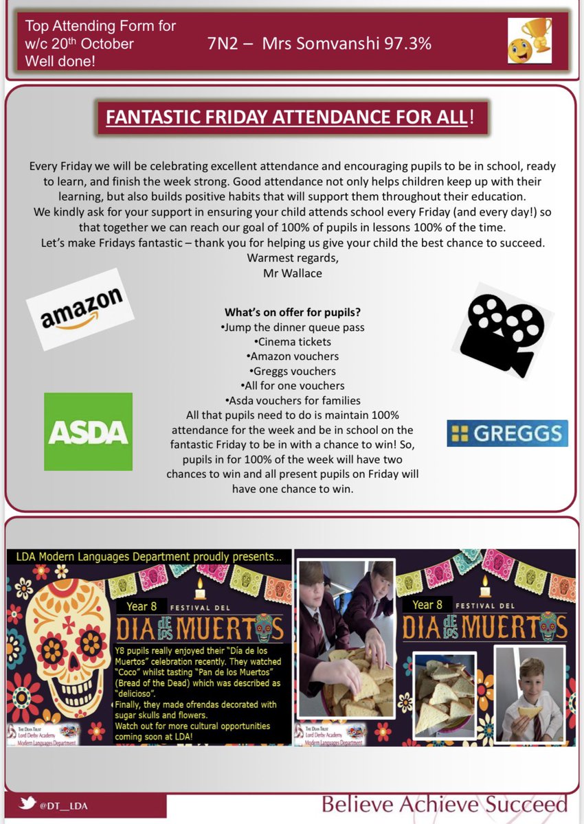 LDA families, we hope you have a restful and enjoyable weekend at the end of the first week back.  Please find the newsletter below including a message from LDA Head of School, Mrs Ellis.