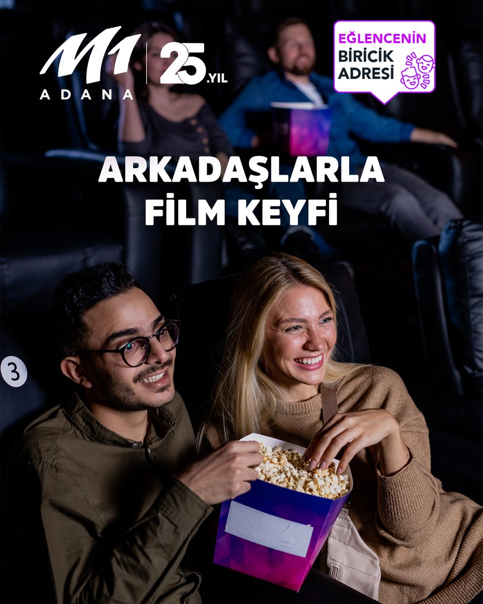 Arkadaşlarla film keyfi #M1Adana #ParibuCineverse'de sizi bekliyor! 📽️🎟️🍿
#adana #avm #alışveriş #sinema #vizyondakiler