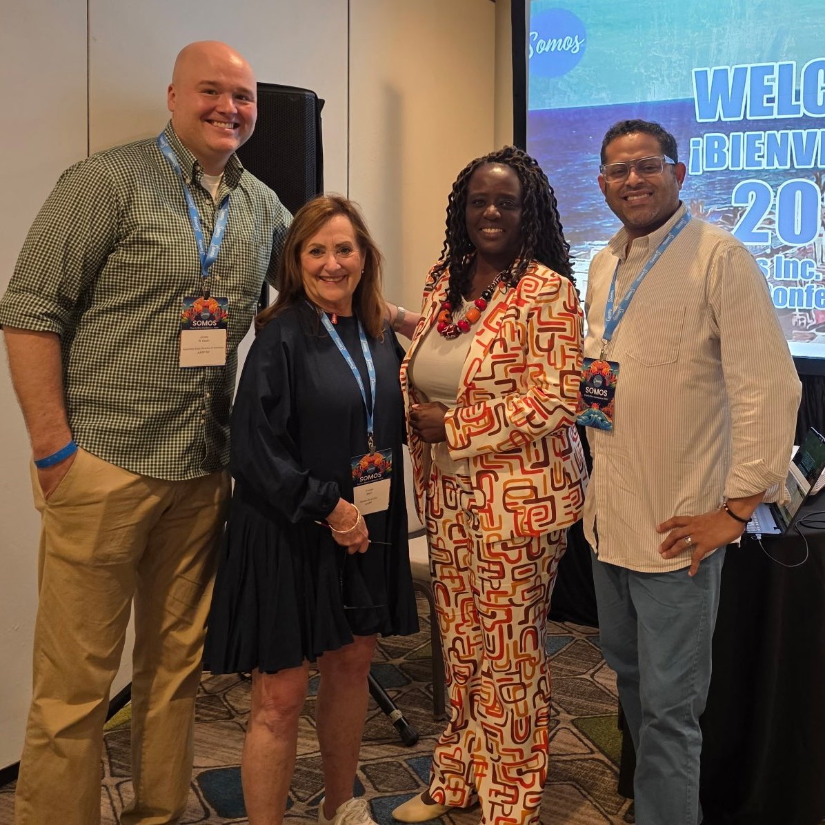 Team #AARPNY joined <a href="/BethNY/">Beth Finkel</a>, <a href="/CMCrystalHudson/">Council Member Crystal Hudson</a>, <a href="/SenatorCCleare/">Senator Cordell Cleare</a>, <a href="/SeawrightForNY/">Assembly Member Rebecca Seawright</a> &amp; Lorraine Cortés-Vázquez at #SOMOS2025 for Aging with Dignity: Pathways to Inclusion &amp; Equity. Building systems rooted in justice, culture &amp; care. #ElMomentoEsNuestro