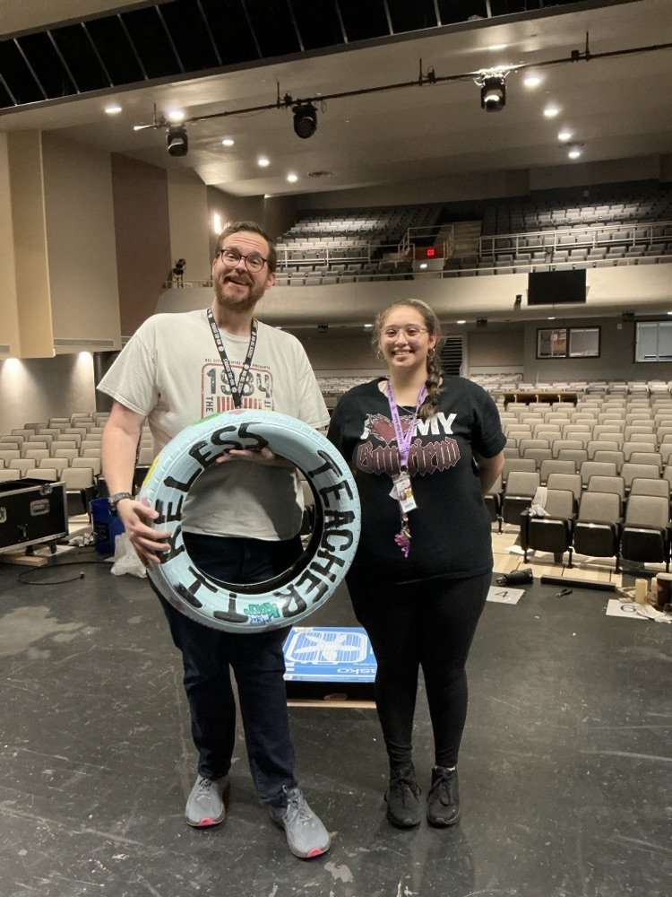 This weekend TIREless Teacher is Mr. Mitchell and Strike Em Out Staffulty is Ms. Roark