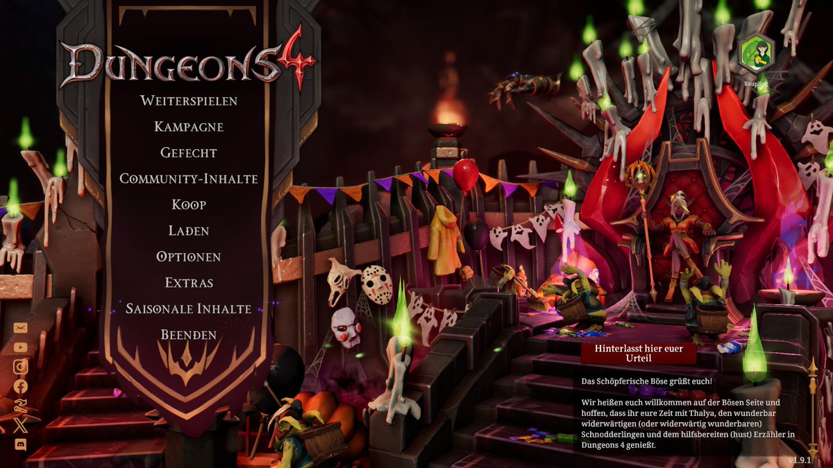 Moin☕
Das am Freitagabend Geschichten erzählende Böse kehrt zurück, damit Gorgu endlich einschläft. 😈
Es gibt mehr Dungeons 4 DLC Tales from the Campfire🔥

Live ▶️ twitch.tv/raupling