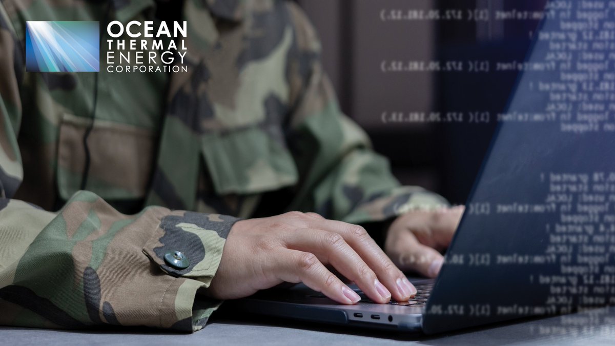 OTEcorporation's tweet image. Ocean Thermal Energy Conversion supplies consistent, reliable power to remote locations. That means critical missions don’t face power interruptions! 💡🪖💪🏻

#OTEC #BaseloadPower #MilitaryResiliance #EnergySecurity #VeteransDay