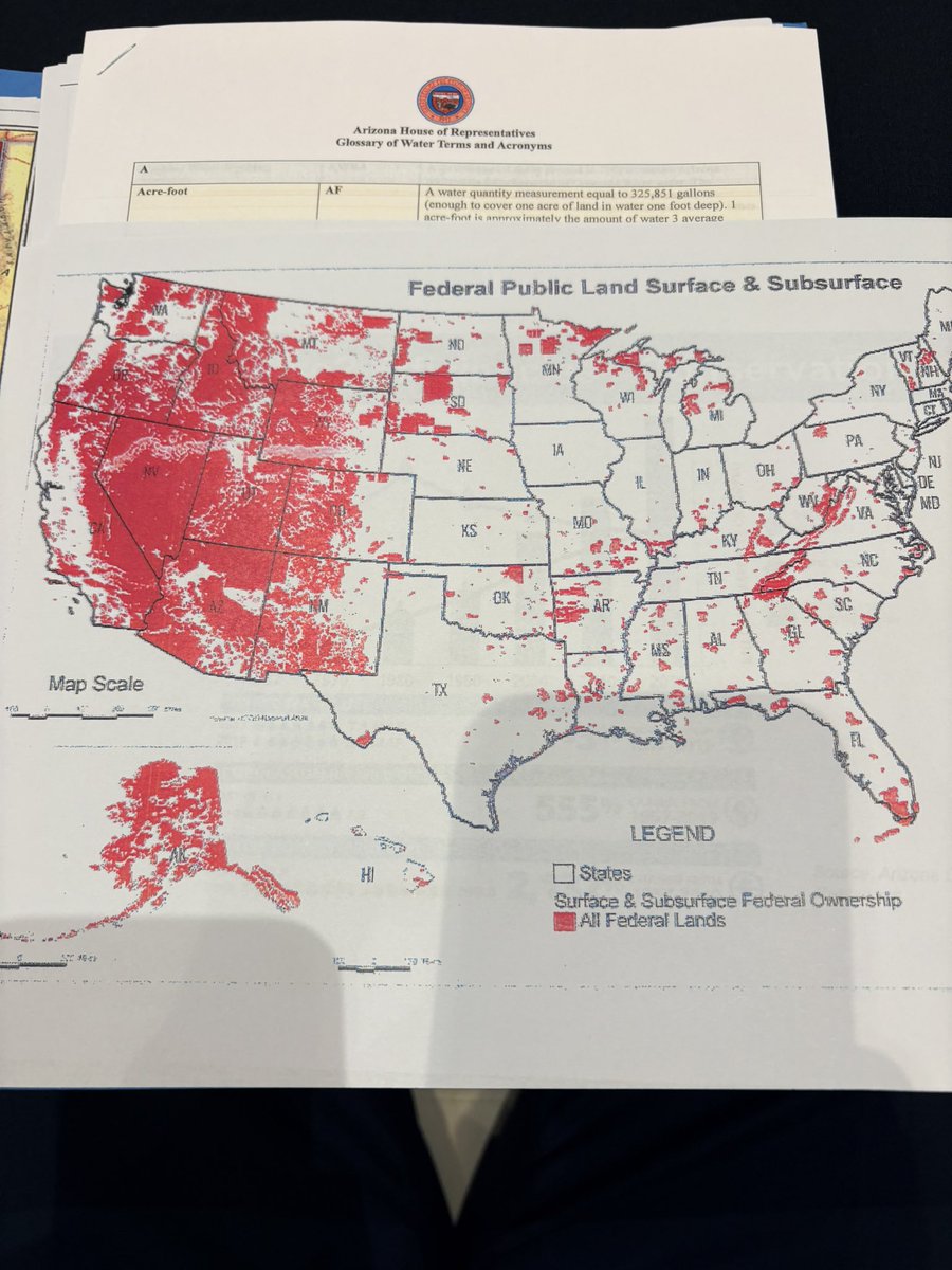 BlackmanForAZ's tweet image. Nearly 80% of Arizona’s land is controlled by federal, state, or tribal governments — leaving just 21% for private use.

To protect our water rights, Arizona must regain control of its land.

Land = Water = Sovereignty.
Without control, we risk our future.

#AZWater #AZLeg