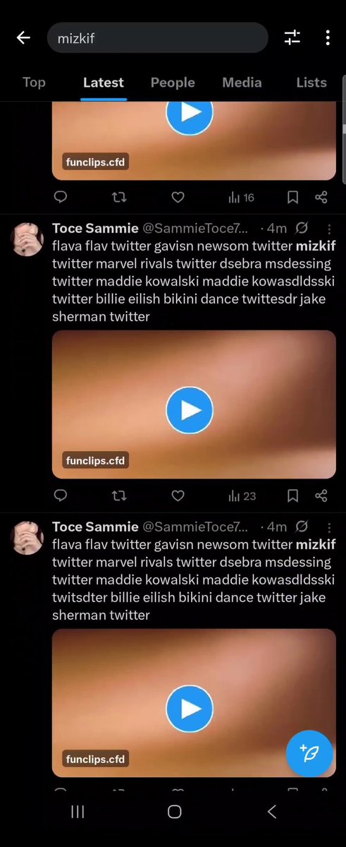 MIZKIF is probably using a burner to try and stop people from searching and finding out everything