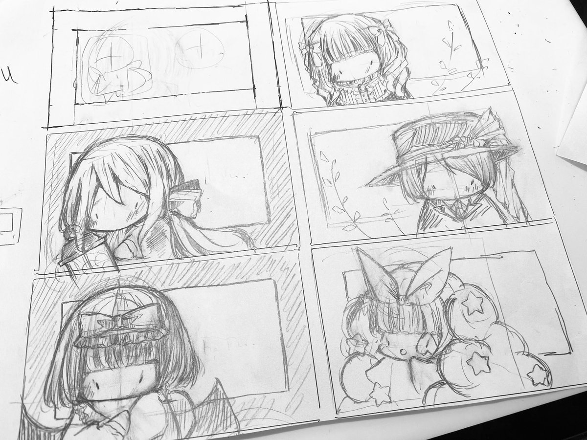 ラフ画

懐かしい子たちも描いているのですがとても楽しい 