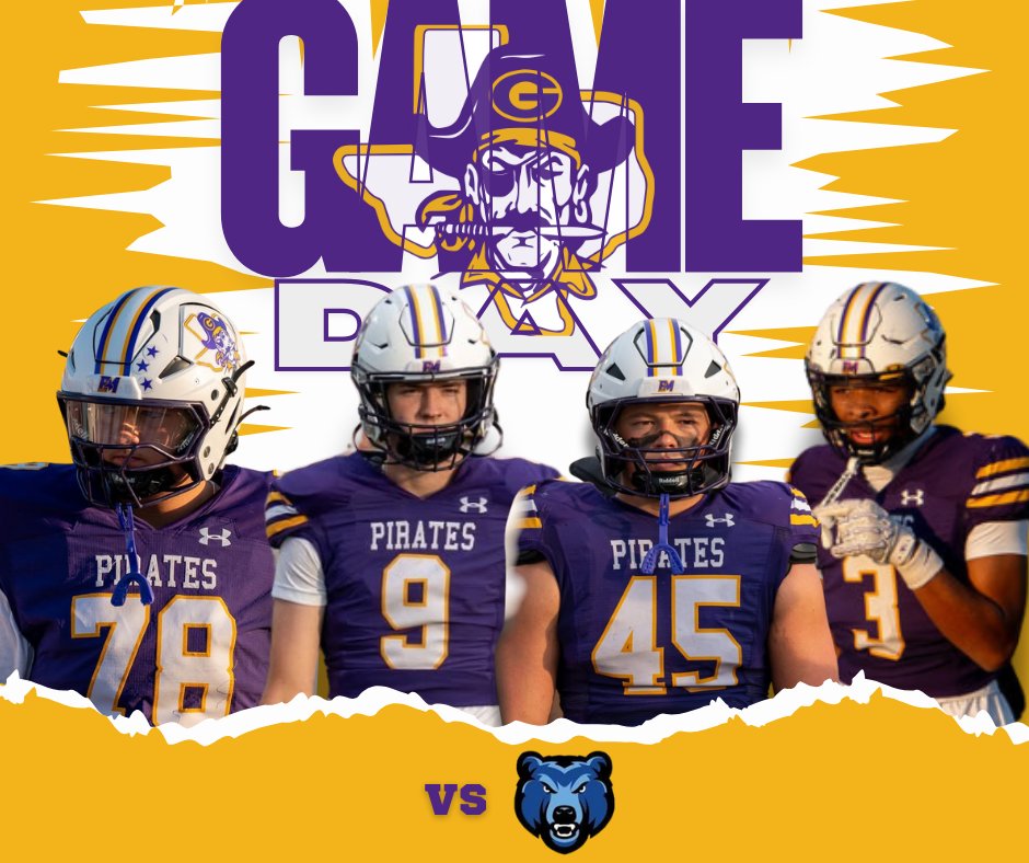 🏴‍☠️PIRATE NATION, IT IS PIRATE FOOTBALL GAMEDAY🏴‍☠️
🗓️Friday, Nov. 7
🏈Granbury Pirates (2-7) vs Brewer Bears (6-3) | ⏰7 PM
📍1025 West Loop 820 North Fort Worth, TX 76108
🎟️events.hometownticketing.com/boxoffice/wsis…
📻khits955.com
📺nfhsnetwork.com/events/brewer-…
#EverythingMatters #StayPurple