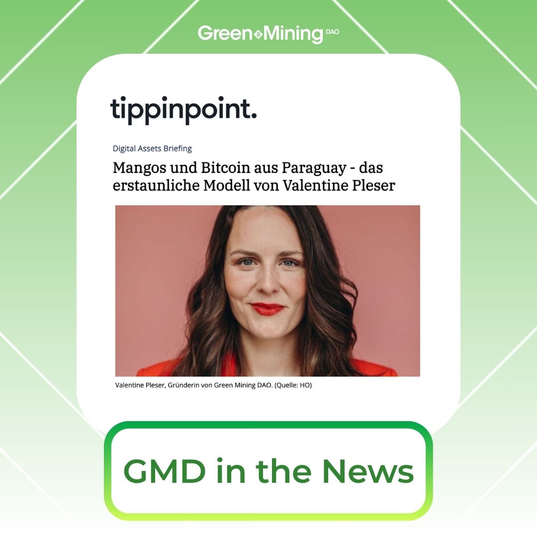 Greenminingdao's tweet image. 🌍 From Hydro Power to Bitcoin and Dried Mangoes

We’re happy to share that our co-founder Valentine has been featured in @tippinpointnews!

Learn how @Greenminingdao is redefining sustainable investing with GM3.

💰 Investors receive, operational Bitcoin payouts directly to…