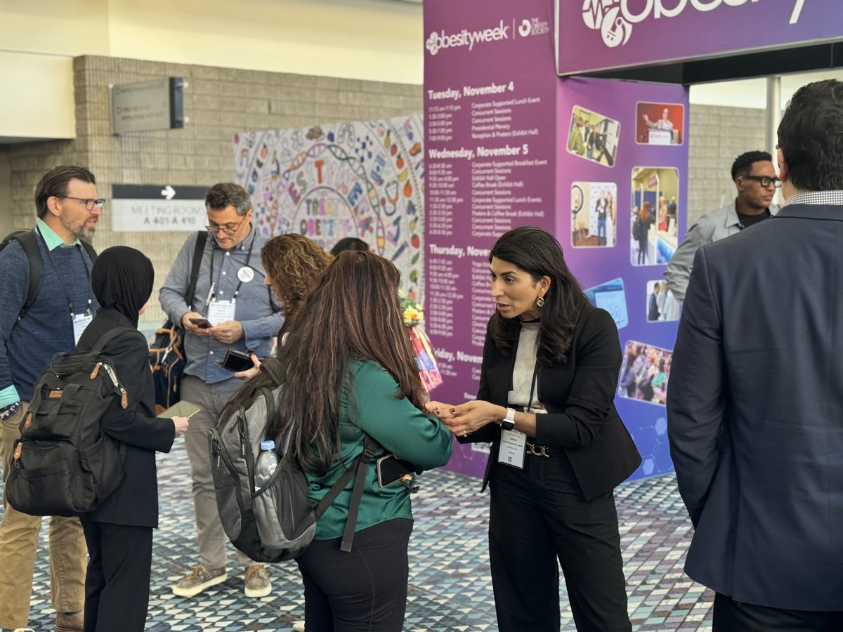 ObesitySociety's tweet photo. At TOS, every voice drives impact. 💪🌍 Thank you for making #ObesityWeek2025 an inspiring celebration of science, inclusion &amp; progress!

📅 We’re already counting down to #ObesityWeek2026 in Washington, DC — Nov 14–17! 🎉
#OW2025 #OW2026 https://t.co/C0Uy7XGLAa
