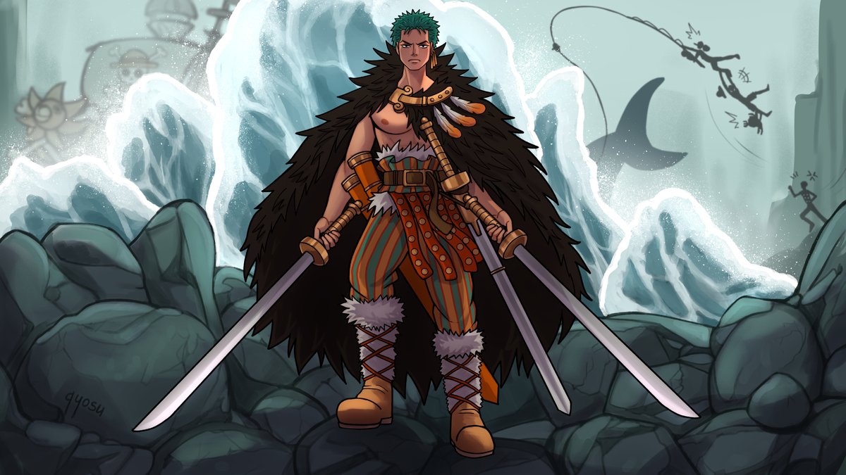 Zoro 0547 for ZoroArtCollab

Zoro aurafarming moments before a disaster.
#onepiece