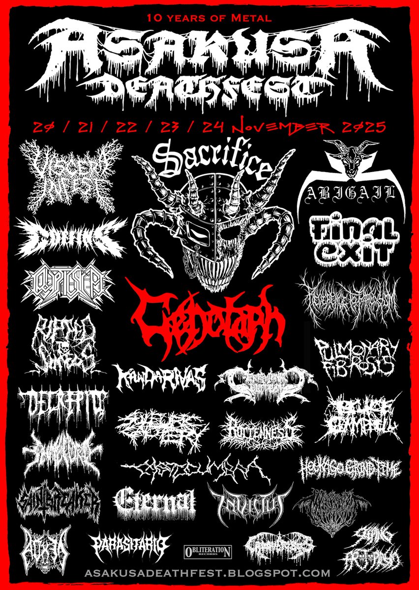 ライブ情報】 Asakusa Deathfest 2025 🗓️2025年11月20日(木)〜11月24