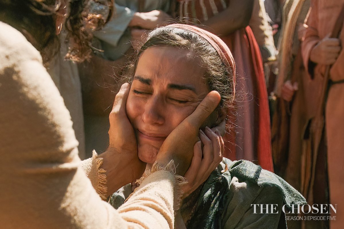 thechosentv's tweet image. It wasn’t my piece of clothing that healed you. It was your faith.” (Season 3, Episode Five)