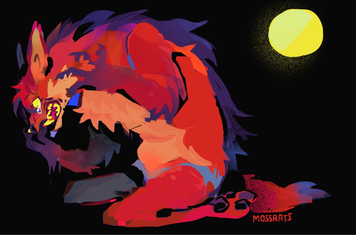 Halloween is never the special occasion for me to draw werewolves because I draw them all year round 😼