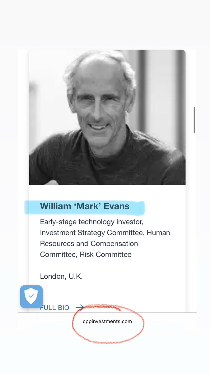Okay so Mark CARNEY’s legit Brother in Law is on the Board of Directors of the CPP Investment Board!? This seems suspicious to me 👀