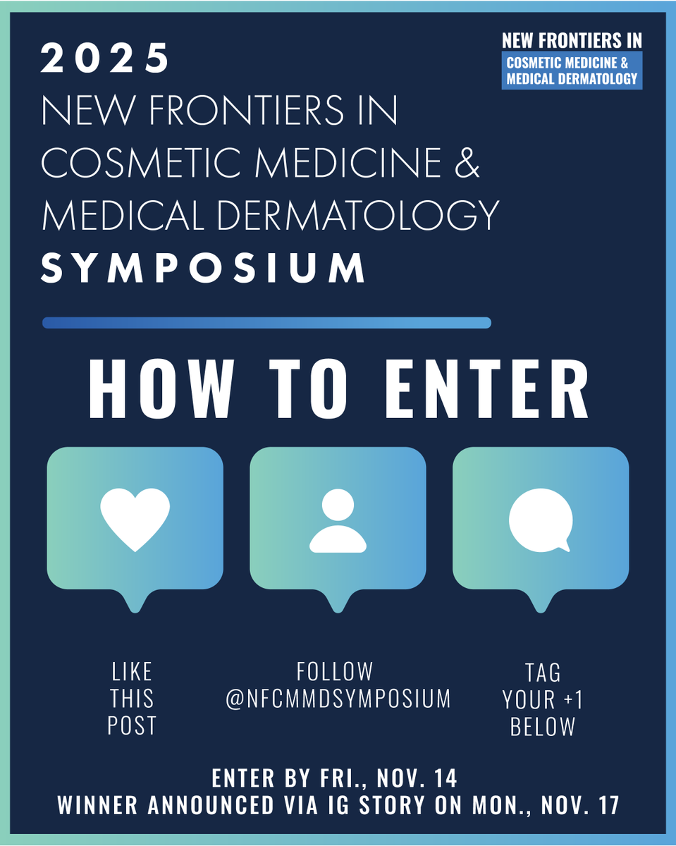 INSTAGRAM GIVEAWAY📣

Win FREE registration to #NFCMMD25 for you + a friend!🎉

Give yourselves the gift of education &amp; connection. 10 CME/CE credits, clinical pearls &amp; networking, all in one weekend. 🌟

Head to our IG @nfcmmdsymposium to enter!