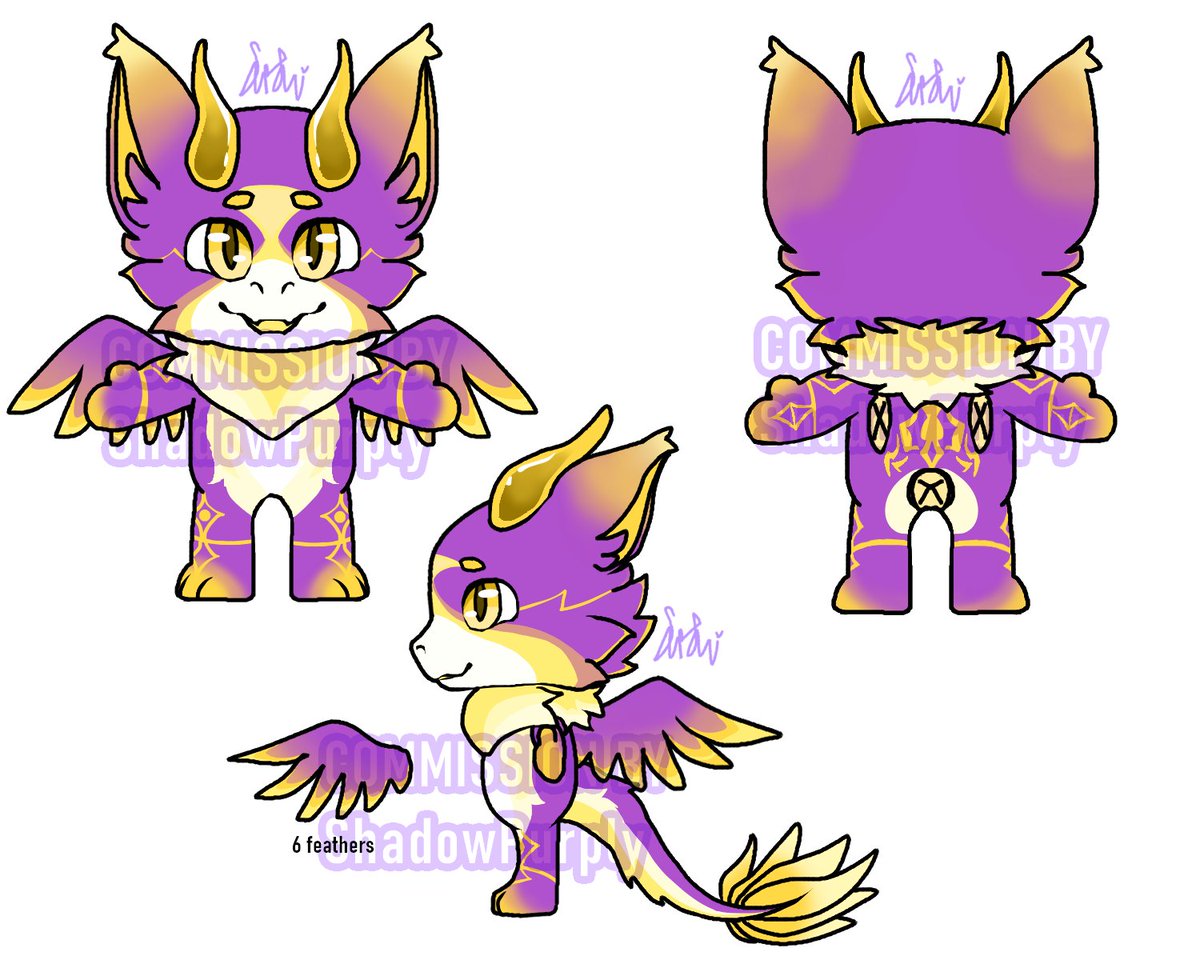 ShadowPurply's tweet photo. Finished a $20 plushie ref sheet commission!
Look at this cutie

#art #digitalart #medibangpaintart #furry #furryart #charactersheet #commission #artcommission #commissionart https://t.co/jruil1LqVR