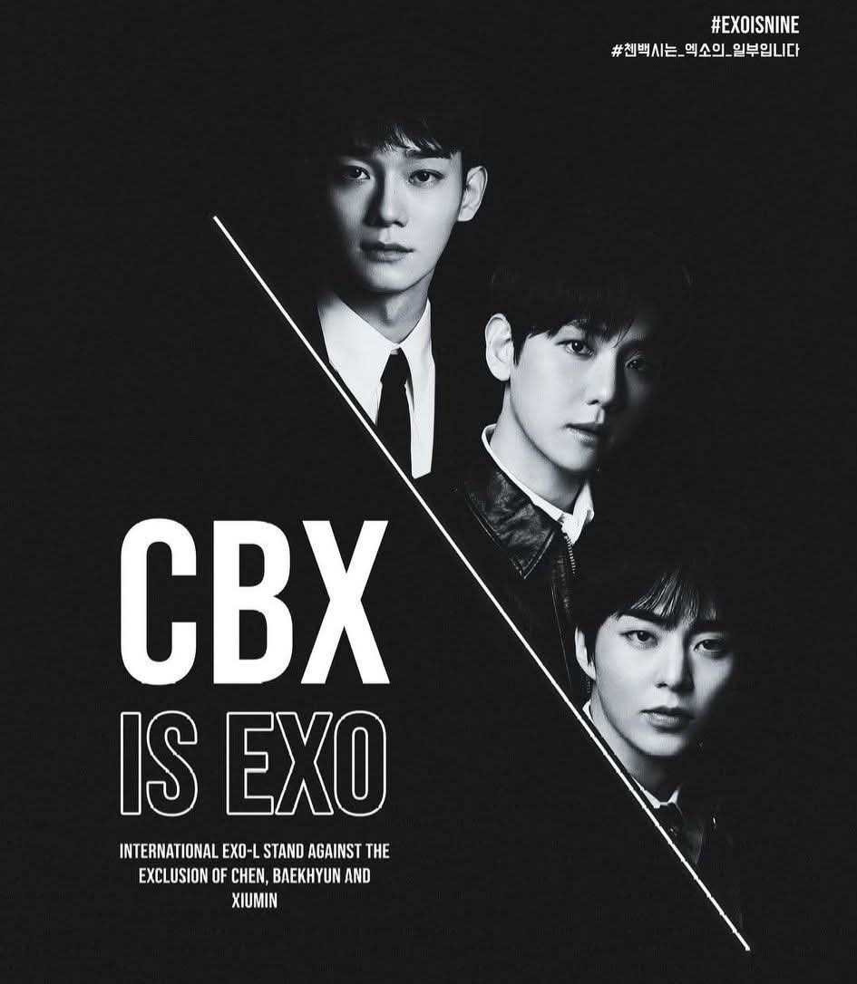 YeslizeGi's tweet photo. 우리는 EXO-L로서 CBX가 EXO에서 제외되는 것을 강력히 반대합니다. 우리는 9 명의 멤버가 함께하는 EXO를 원합니다. CBX는 EXO의 정당한 멤버이며, 반드시 함께해야 합니다. WE ARE NINE
#EXOLwantsCBXwithEXO
#CBX_IS_EXO
#시우민첸백현_엑소와함께 
@weareoneEXO @SMTOWNGLOBAL
#EXO #weareoneEXO https://t.co/gIVX43nnxD