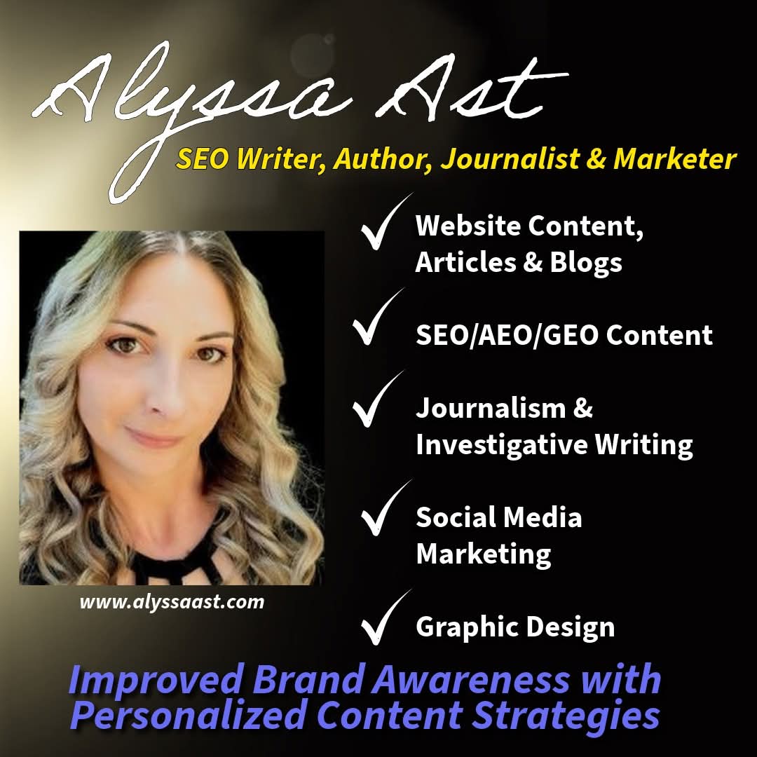 alyssa_ast's tweet photo. Looking for high-quality, professional writing and marketing services? I specialize in:
• Website Content, Articles &amp; Blogs
• SEO Content
• Journalism
• Social Media Marketing
• Graphic Design

https://t.co/6jgCgAy2mC

#writerforhire
#lookingforawriter
#seowriter
#alyssaast https://t.co/ZiGU3aVfOq