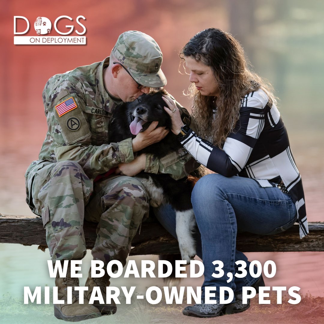 DogsonDeploymnt's tweet photo. Military members shouldn’t have to make the heartbreaking choice of giving up their pets due to deployments or service commitments. Donate now to keep families' homes together during times of service.
🔗: https://t.co/u22nryRWPR
#DogsonDeployment #homefortheholidays https://t.co/xpeYtgW7vg