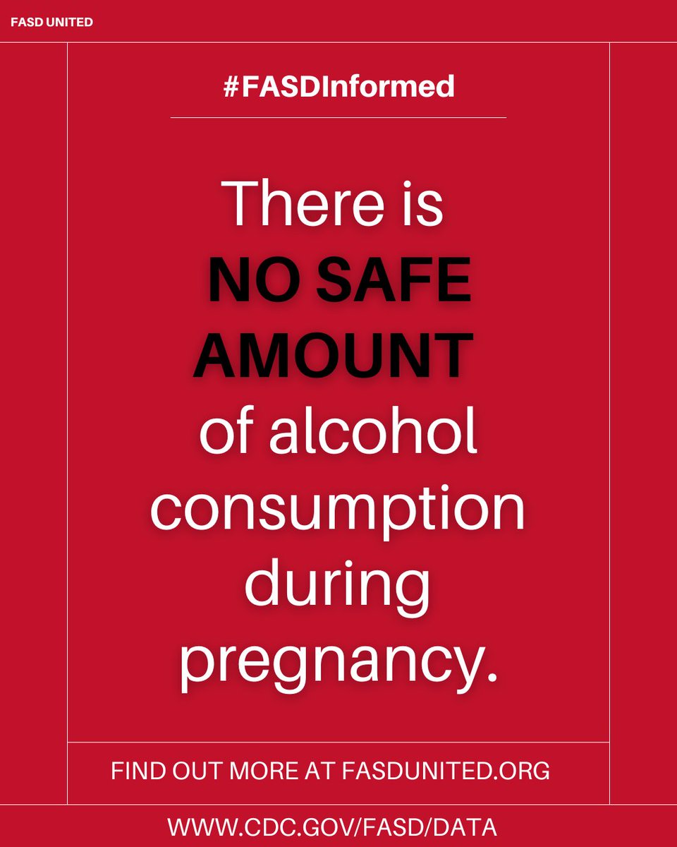 FASDUnited's tweet image. There’s no known safe amount, time or type of alcohol during pregnancy💬
Alcohol can harm a baby at any stage, even before you know you’re pregnant.

💛 Get free, confidential support: fasdunited.org/family-navigat…

#FASDInformed #FASDAwareness #SupportNotStigma #HealthyPregnancy #FASD