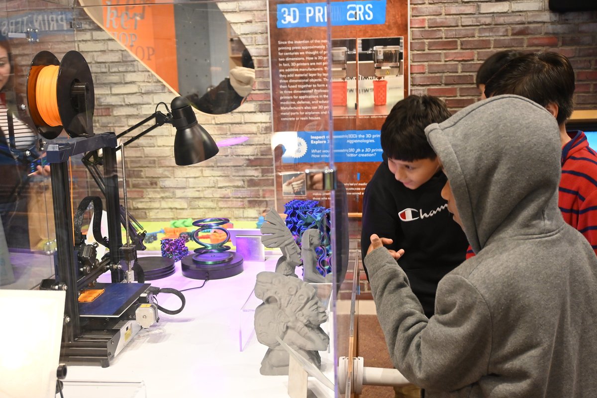ChildSci's tweet image. Our students couldn’t get enough of the 3D Printer Experience—where tech meets creativity! 🎨
Come watch art come to life through 3D-printed sculptures, textiles, and more. There’s always something new printing every day! 🖌️

#AWSinCommunities #AWS #3DPrinting #STEM #STEAM