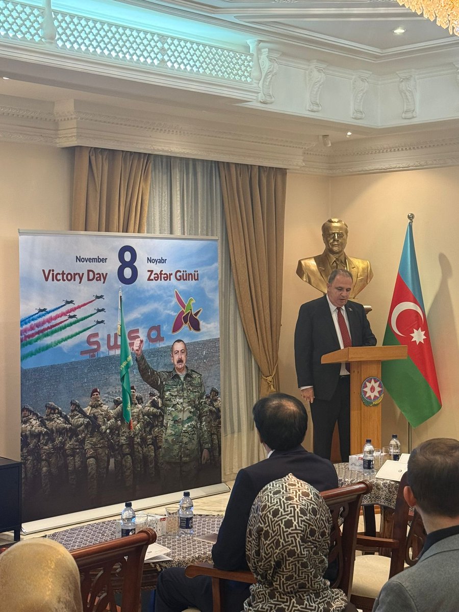 AzEmbKuwait's tweet image. With great honour we celebrated 5th Anniversary of the #Victory Day 
November 8.