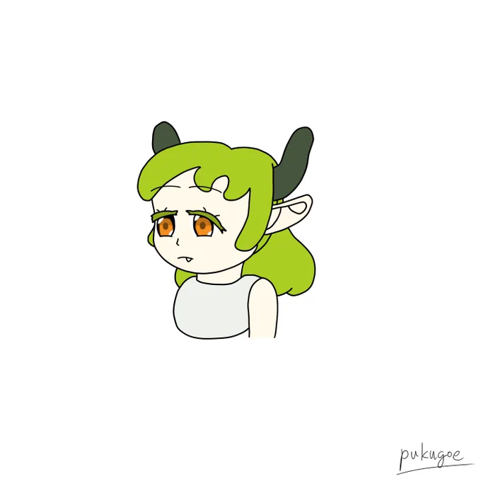 本日の30分集中描き(-5分) ミリペン太さ統一描き