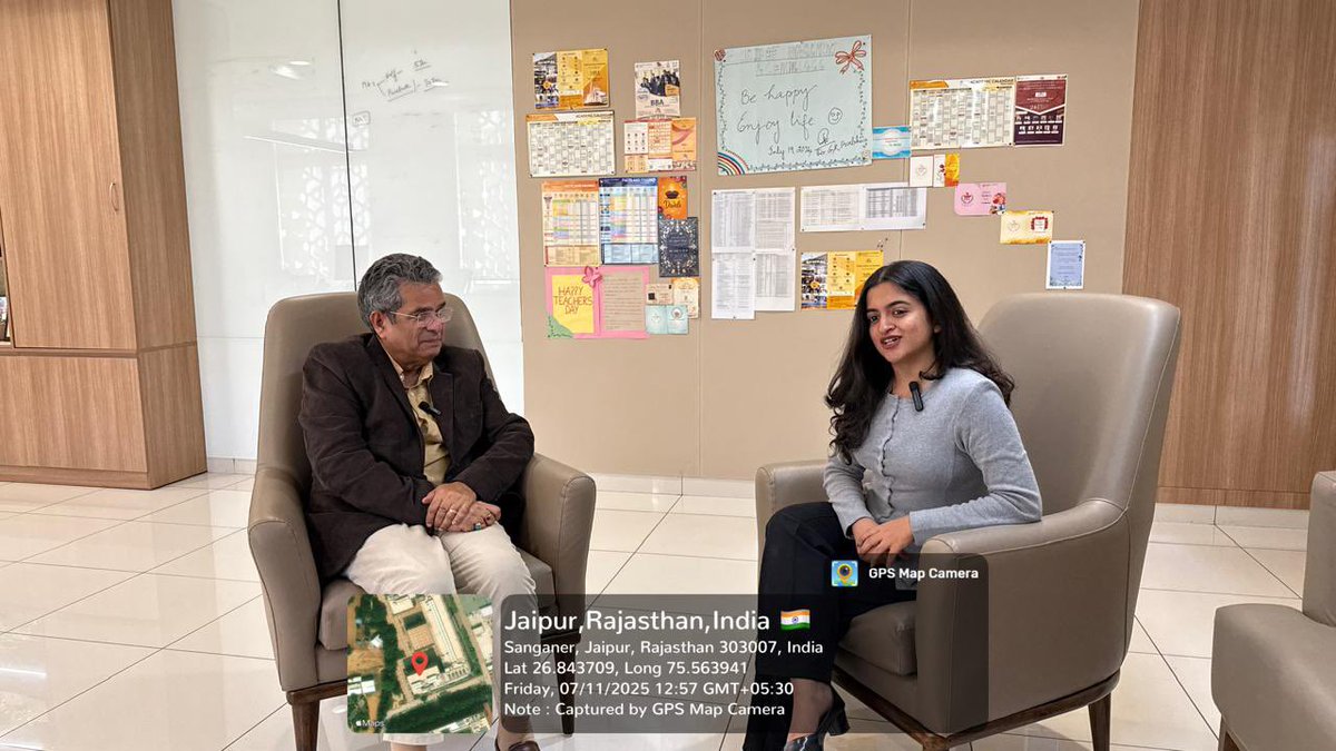 smcmuj's tweet image. The media students of MUJ engaged in an insightful session with Mr. Rehan Fazal, Sr. Journalist at BBC World Service.

He shared lessons from 34 years in journalism—from AIR to BBC &amp;amp; his acclaimed podcast Vivechana.

#RehanFazal #BBCWorldService #ManipalUniversityJaipur #Media