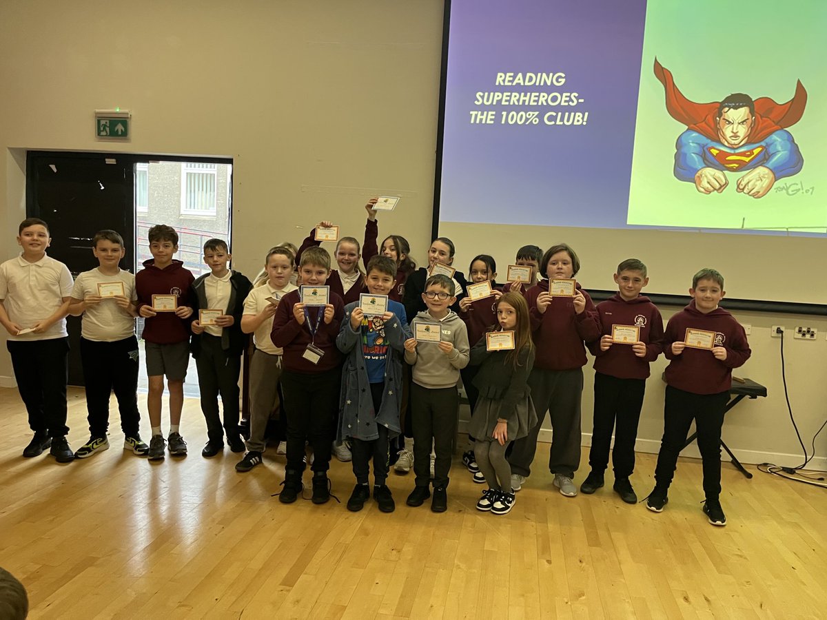 Annbank_PS's tweet photo. We had a brilliant group of Reading Superheroes this week! ππ¦ΈββοΈπ¦ΈββοΈ Well done everyone πππ #readingisoursuperpower β¦@scottishbktrustβ© https://t.co/oSLPq91Auz