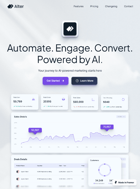 alphadesignglob's tweet image. Free AI Landing Page Template

alphadesignglobal.pro/alter

#AILandingPage #FreeTemplate #LandingPageDesign #AIDesign #WebDesign #UXUI