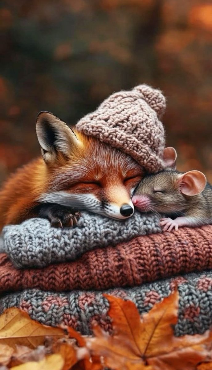 Lindy112233's tweet image. 🦊💤🍂💤🐭
Caught Napping...
#FoxFriday