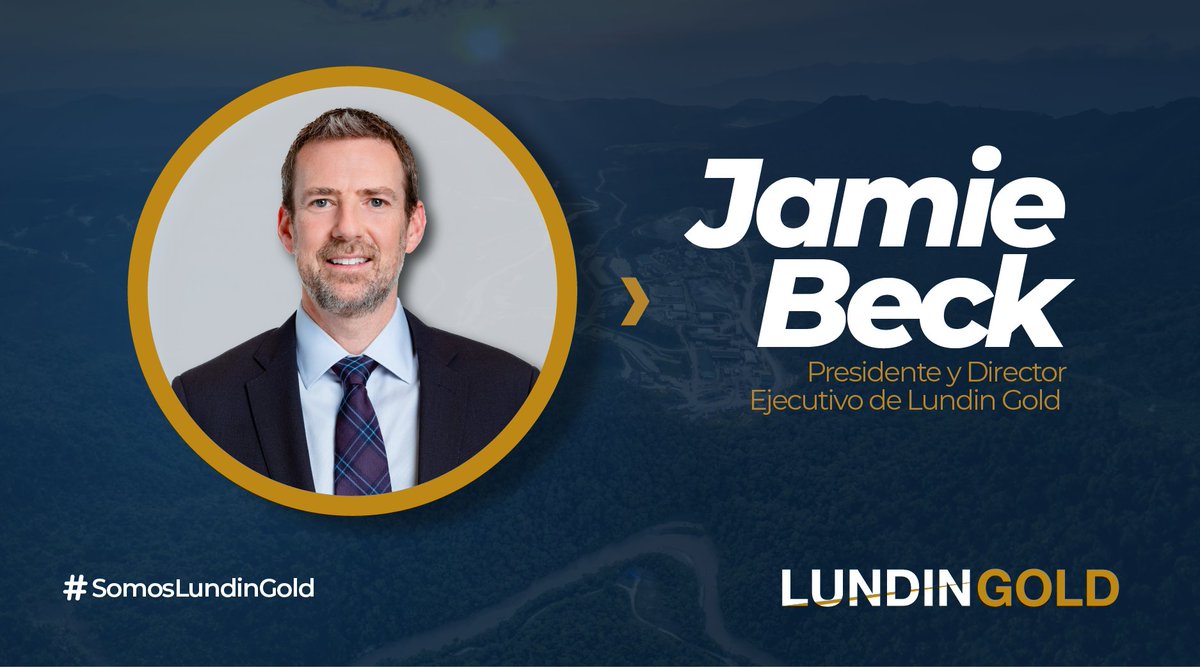 Con mucho entusiasmo, anunciamos la incorporación de Jamie Beck como nuevo Presidente y Director Ejecutivo de Lundin Gold.

En su más reciente experiencia en Filo Corp., impulsó el descubrimiento de uno de los mayores depósitos de cobre, oro y plata del mundo en Chile y Argentina