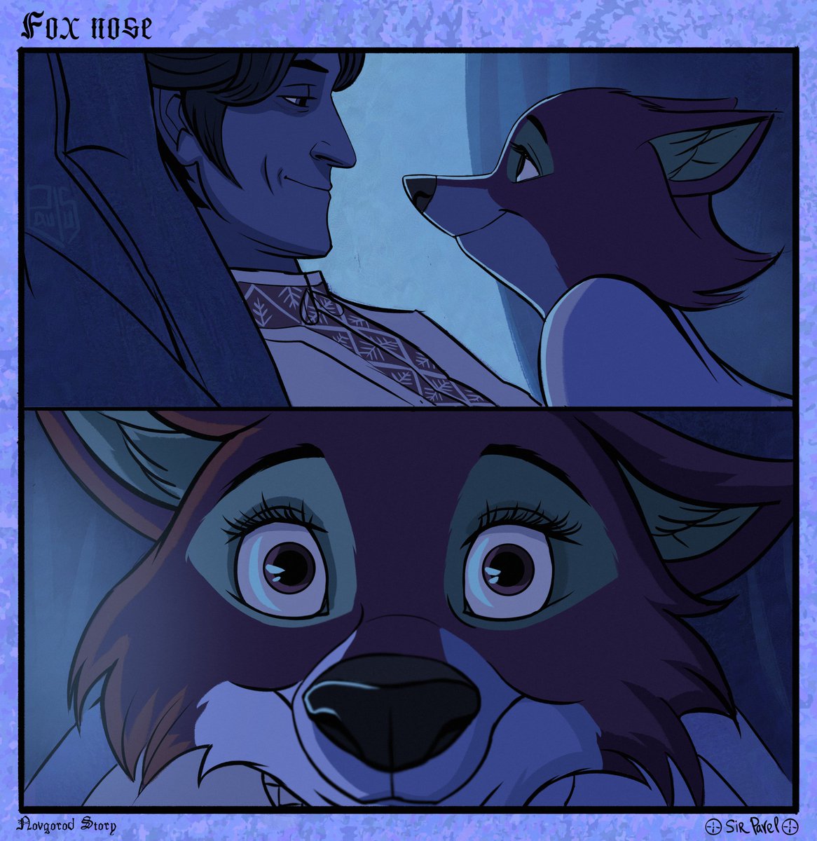 Disney hid this from us. 

What do you see when you look a fox in the eyes? 🦊Well...First of all...It's the nose X_D Oh yeah, I love it.