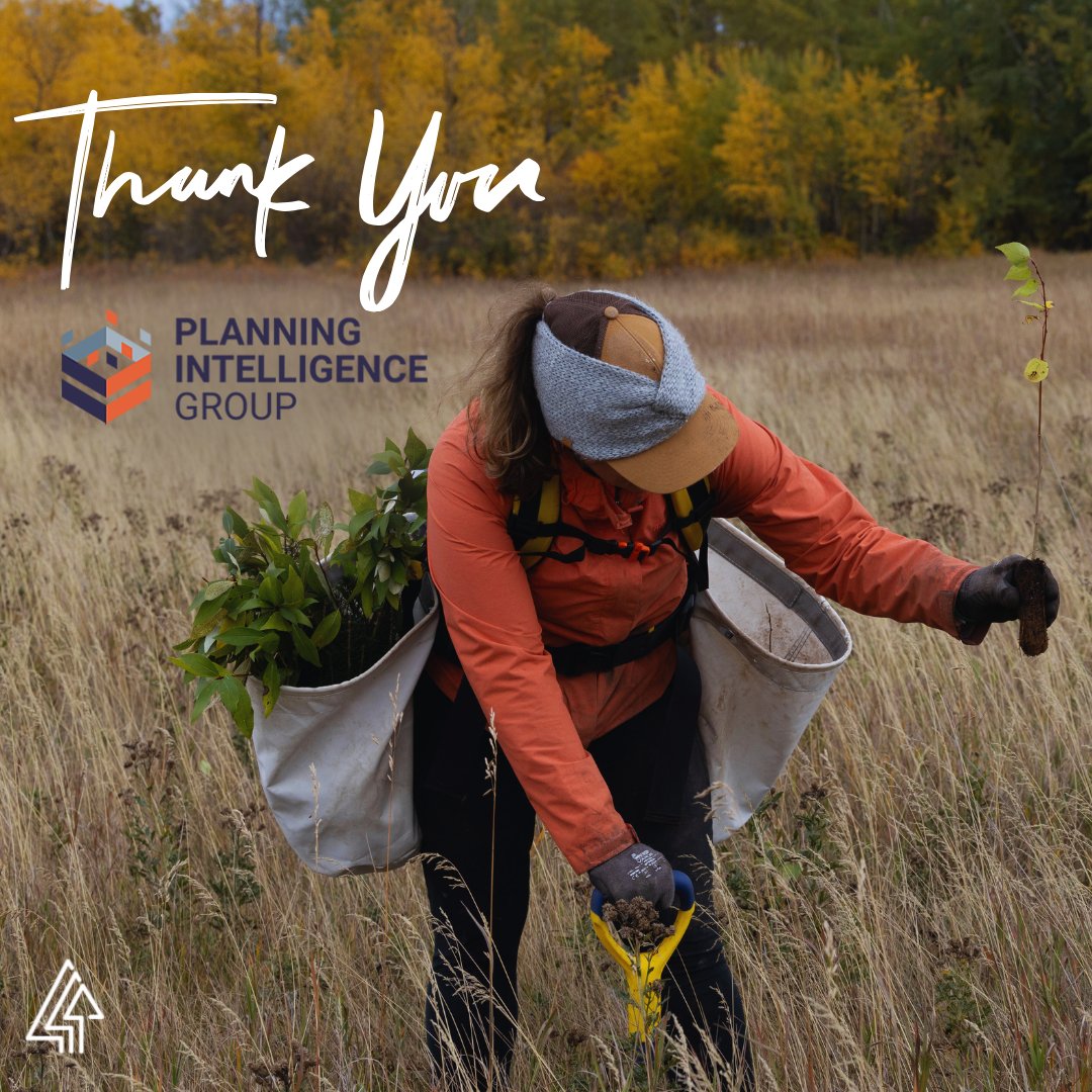 Today, we recognize Planning Intelligence Group for their ongoing contribution and support in advancing our forest restoration efforts. Their commitment to our mission – to conserve, restore and grow Canada’s forests to sustain life and communities – has made a meaningful impact