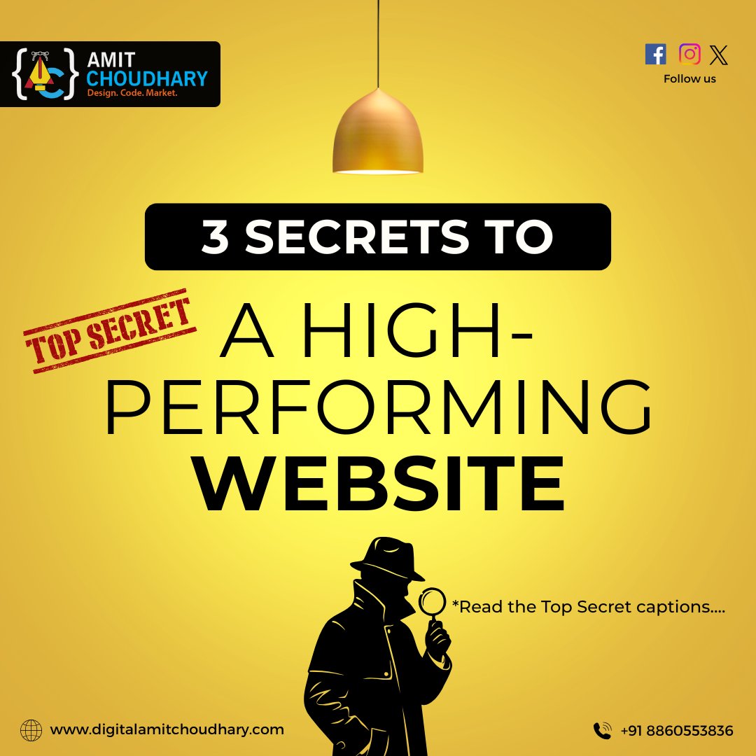 digitalamit_'s tweet photo. 💡 Top Secret Web Dev Tips!
Most websites fail not because they look bad, but because they: https://t.co/abm0RlmVWb