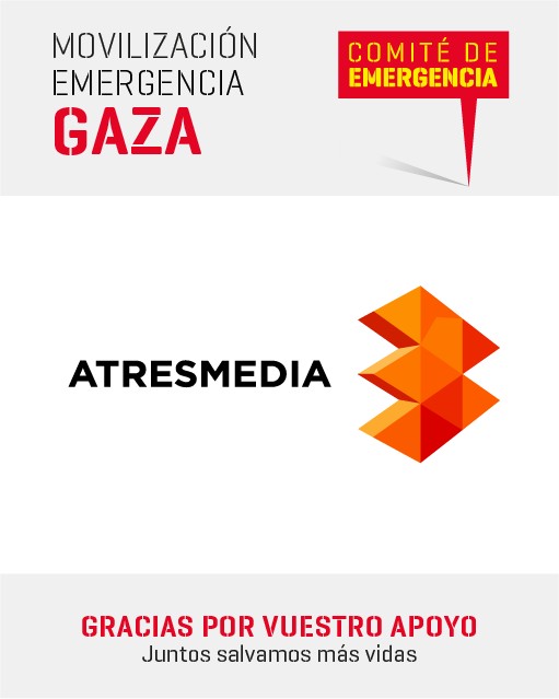 ❤️Queremos dar las gracias a <a href="/atresmediacom/">Atresmedia Comunicación</a> por ampliar nuestro mensaje y contribuir a apoyar a la población de Gaza.

📢 Seguimos trabajando unidos para que la enorme solidaridad de la ciudadanía llegue a las víctimas en forma de ayuda urgente y a largo plazo.