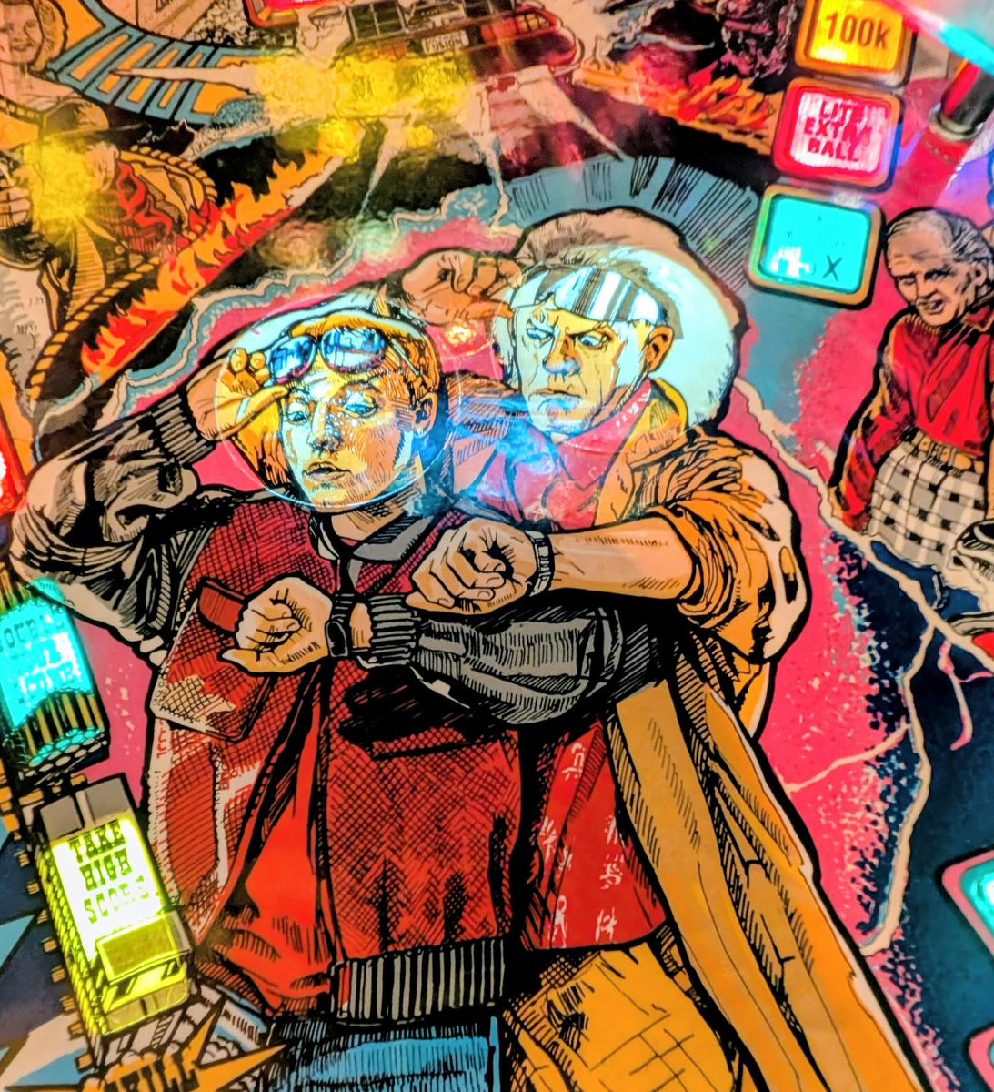 barcade's tweet photo. Great Scott! Back to the Future pinball is now at our Center City Philly location!! It will melt your brain!!! #Barcade #philly #BacktotheFuture #pinball #Barcadepinball #arcadebar https://t.co/0jYEhsMb4n