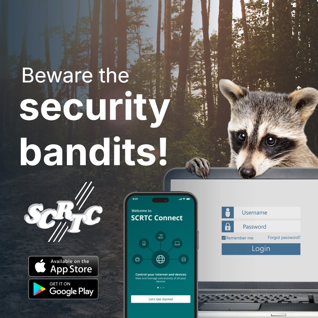 scrtc's tweet image. Beware the security bandits! With the SCRTC Connect app you can keep your data protected. 💻

To learn more about SCRTC Connect, please visit:
apps.apple.com/us/app/scrtc-c…
play.google.com/store/apps/det…
