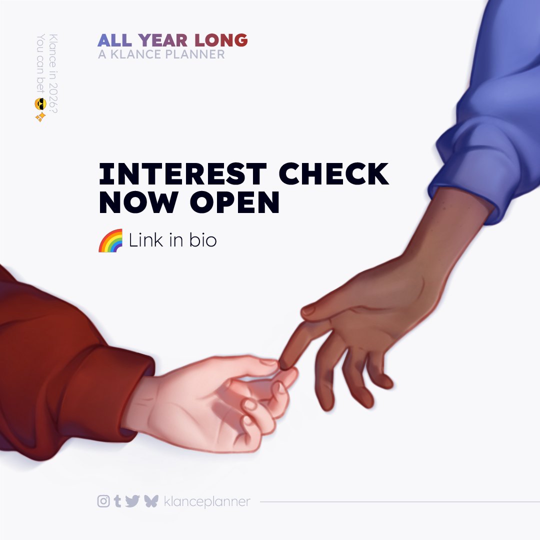 klanceplanner's tweet image. 🌈 INTEREST CHECK OPEN

We want to hear your voice! Will you please fill out our IC to help us shape this project? ❤

#interestcheck #klance #vld #voltron #keithkogane #lancemcclain #klancezine #klnaceplanner

@AllFandomEvents @ZineTown @ZineSpotlight @ZZinethat @fanzinecentral