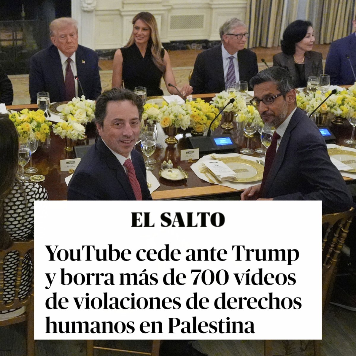 YouTube/Google sucumbiendo a la agenda sionista genocida. Los señores de la guerra comprando voluntades, también en las plataformas digitales. Aunque intenten ocultarlo la gente ya sabe lo que Israel está haciendo en Palestina. Sigamos movilizándonos.

elsaltodiario.com/ocupacion-isra…